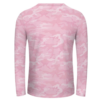 Light Pink Camouflage Long Sleeve Shirt