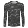 Dark Gray Camouflage Long Sleeve Shirt