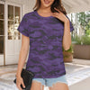 Dark Purple Camouflage Women's T-Shirt