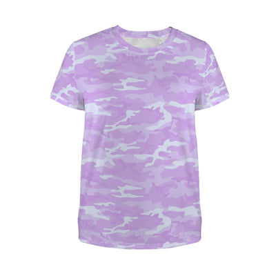 Light Purple Camouflage Women's T-Shirt