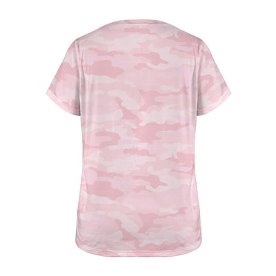 Light Pink Camouflage Women's T-Shirt