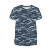 Blue Navy Camouflage Women's T-Shirt