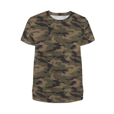 Dark Woodland Camouflage Women's T-Shirt