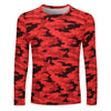 Red Camouflage Long Sleeve Shirt