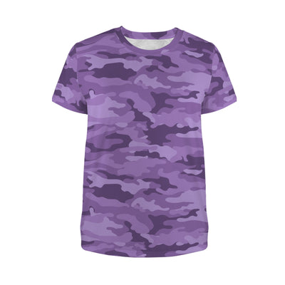 Purple Camouflage Women's T-Shirt