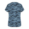 Blue Navy Camouflage Women's T-Shirt
