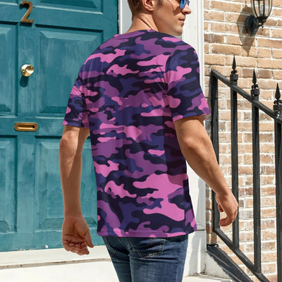 fluorescent Pink Purple Camouflage T-Shirt