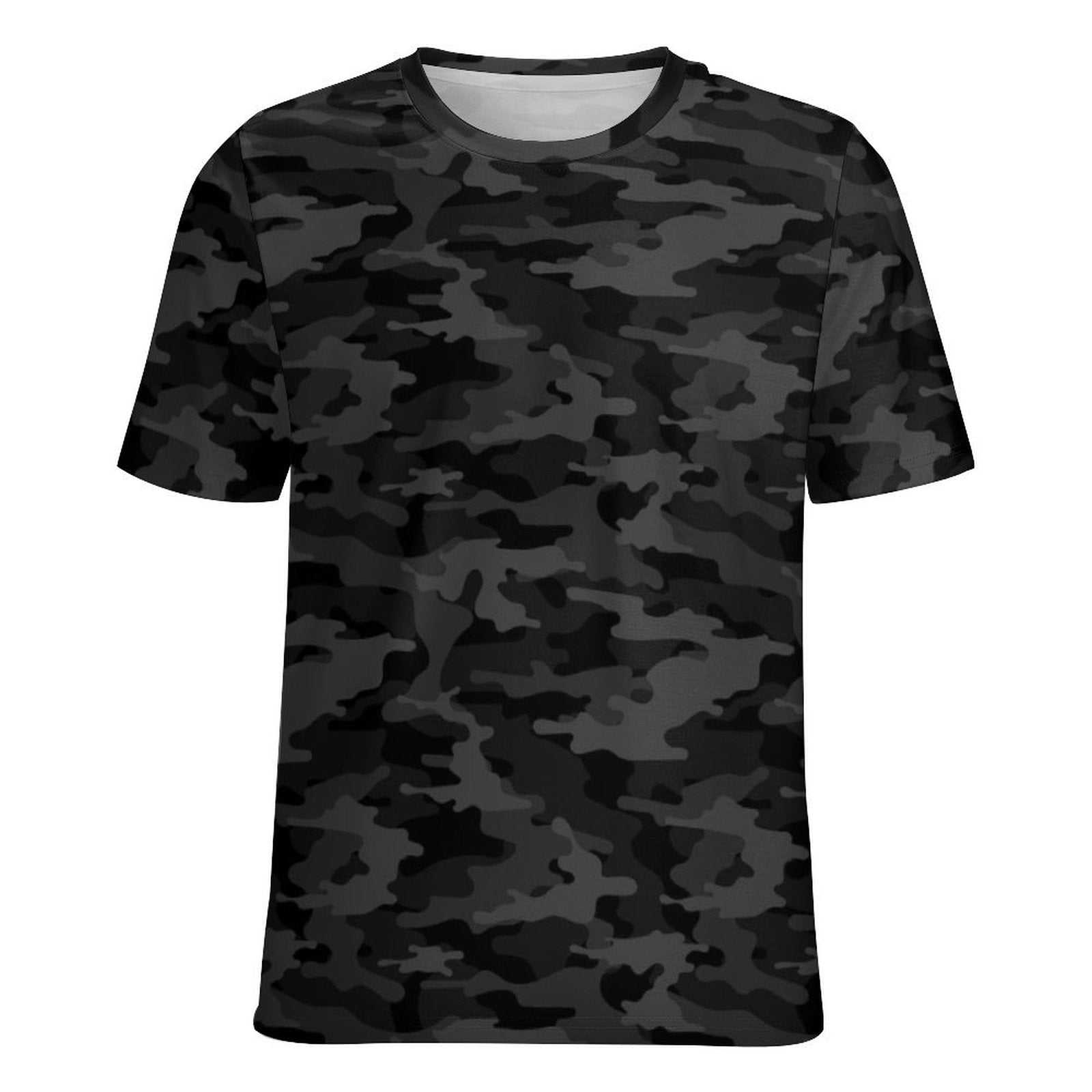 Dark Gray Camouflage T-Shirt