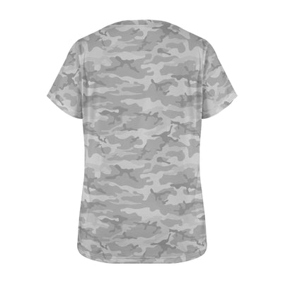 Light Gray Camouflage Women's T-Shirt