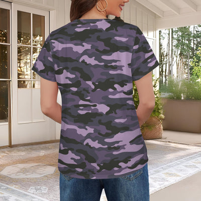 Navy Camouflage Women's T-Shirt