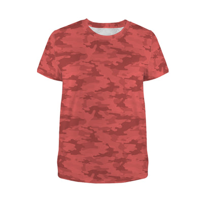 Red Camouflage Women's T-Shirt