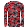 Red Camouflage Long Sleeve Shirt