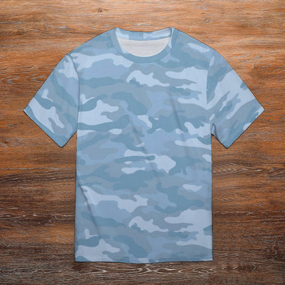 Light Blue Camouflage Men's T-Shirt