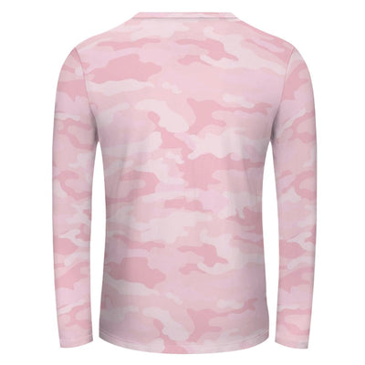 Light Pink Camouflage Long Sleeve Shirt