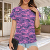 Purple Camouflage Women's T-Shirt