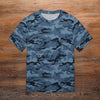 Blue Navy Camouflage T-Shirt