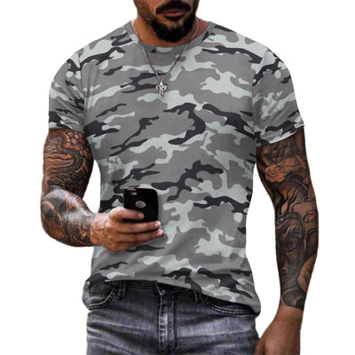 Gray Camouflage T-Shirt