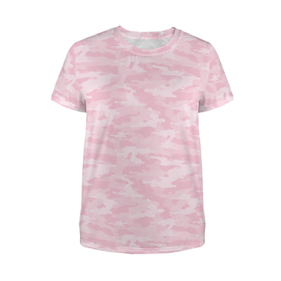 Light Pink Camouflage Women's T-Shirt