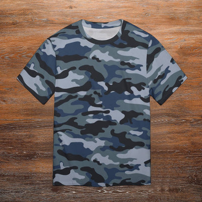 Blue Navy Camouflage T-Shirt