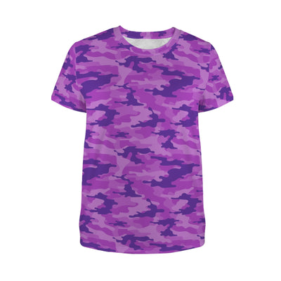 Purple Camouflage Women's T-Shirt