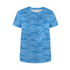 Light Blue Camouflage Women's T-Shirt