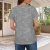 Gray Camouflage Women's T-Shirt