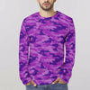 Purple Camouflage Long Sleeve Shirt
