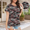 Red Camouflage Women's T-Shirt