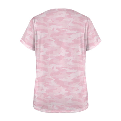Light Pink Camouflage Women's T-Shirt