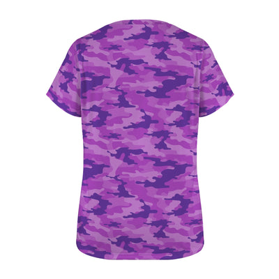 Purple Camouflage Women's T-Shirt