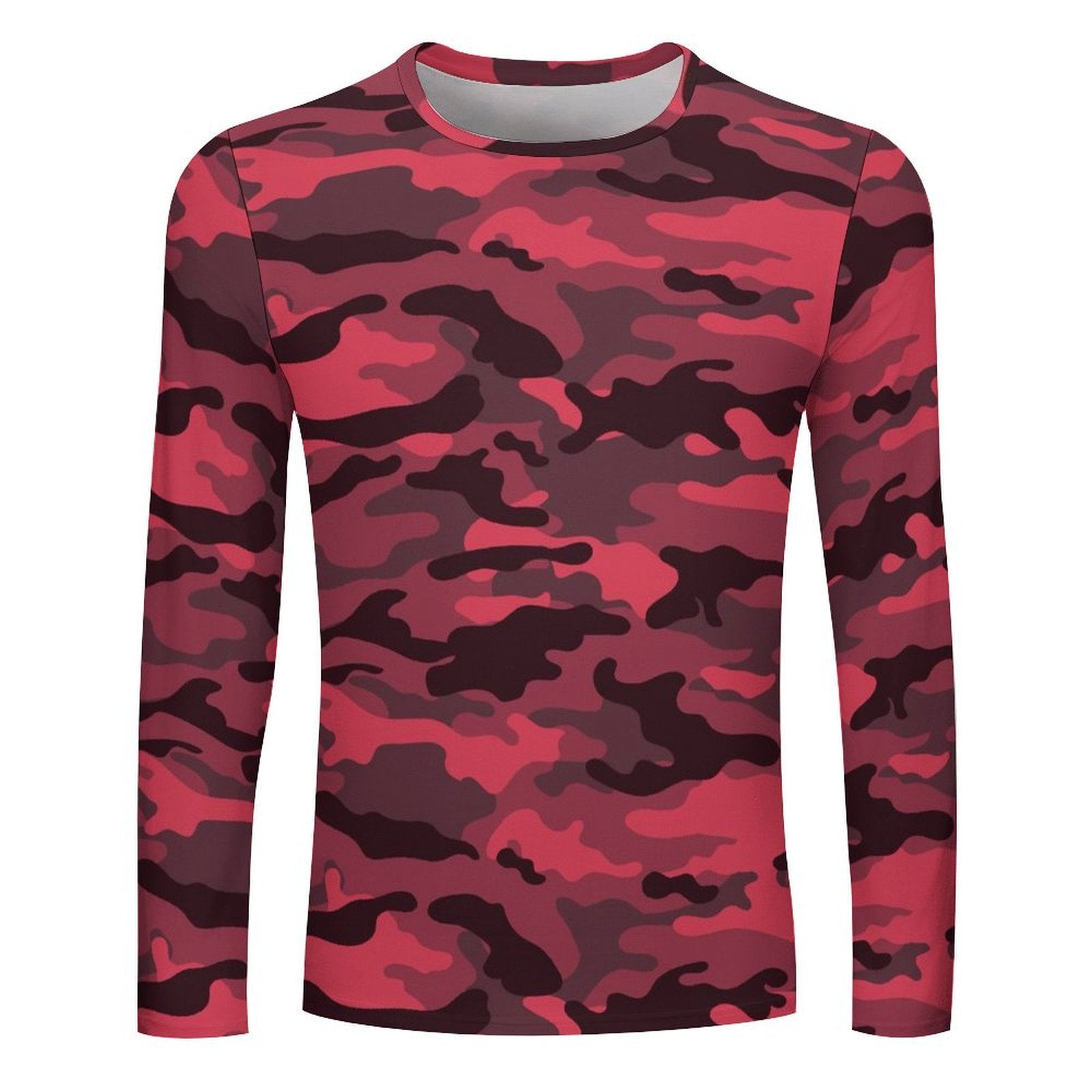Red Camouflage Long Sleeve Shirt