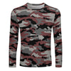 Red Camouflage Long Sleeve Shirt