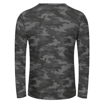 Dark Gray Camouflage Long Sleeve Shirt
