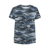 Blue Navy Camouflage Women's T-Shirt