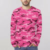 Pink Camouflage Long Sleeve Shirt