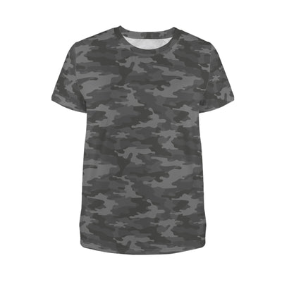 Dark Gray Camouflage Women's T-Shirt