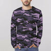 Dark Purple Camouflage Long Sleeve Shirt