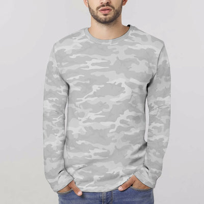 Light Gray Camouflage Long Sleeve Shirt