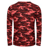 Dark Red Camouflage Long Sleeve Shirt