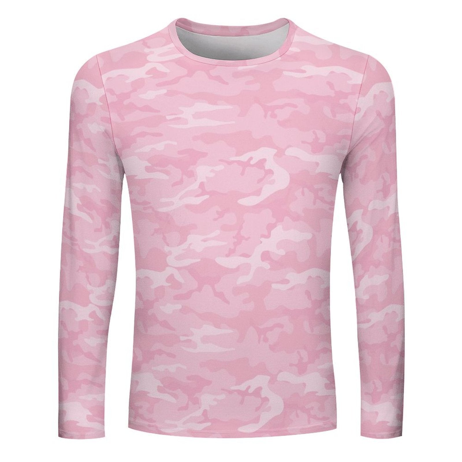 Light Pink Camouflage Long Sleeve Shirt