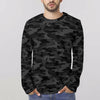 Dark Gray Camouflage Long Sleeve Shirt