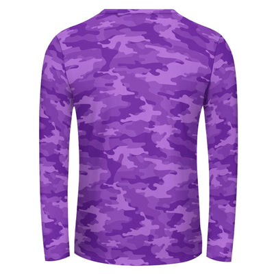 fluorescent Purple Camouflage Long Sleeve Shirt