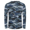 Blue Navy Camouflage Long Sleeve Shirt