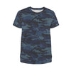 Dark Navy Camouflage Women's T-Shirt