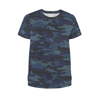 Dark Navy Camouflage Women's T-Shirt