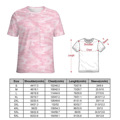Light Pink Camouflage T-Shirt