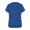 Dark Blue Navy Camouflage Women's T-Shirt