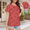 Red Camouflage Women's T-Shirt