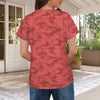 Red Camouflage Women's T-Shirt
