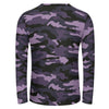 Dark Purple Camouflage Long Sleeve Shirt